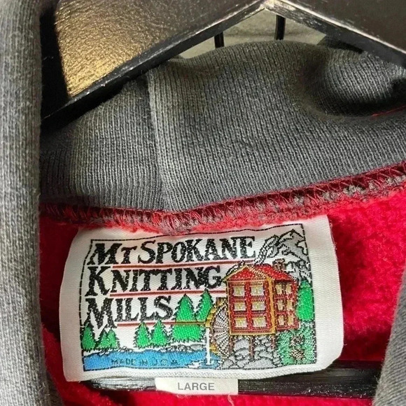 Vintage Wisconsin  Badgers Varsity Hoodie Large - Picture 3 of 6